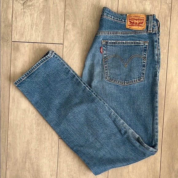 LEVIS 501 Women’s Straight Leg Denim Blue Jeans, Size W31 L30 - Picture 1 of 13